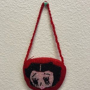Beaded Betty Boop mini purse